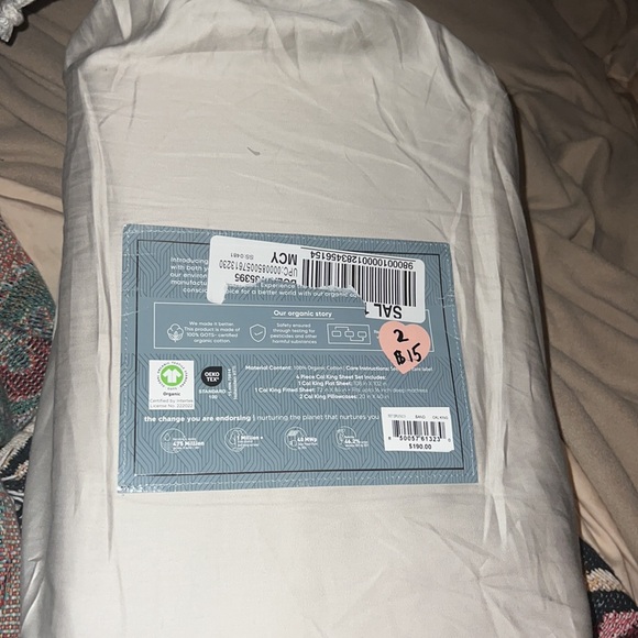 Everyday home
By Trident 100% organic cotton sheets set Cal king new - Picture 5 of 6